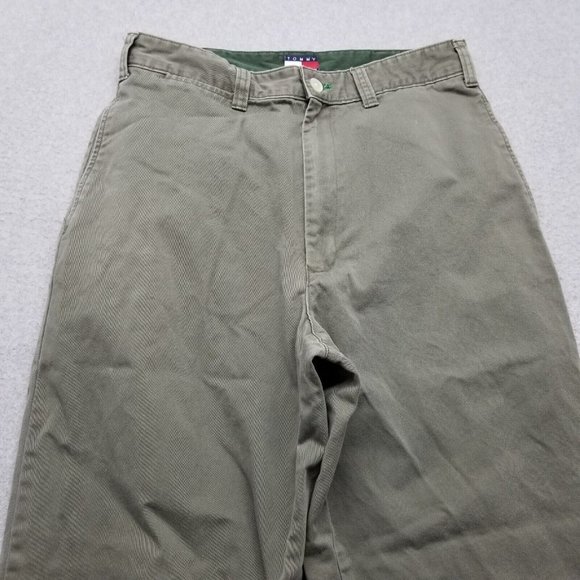 Tommy Hilfiger Pants Mens 32x31 Beige Khakis Pockets Casual Cotton - Picture 4 of 11